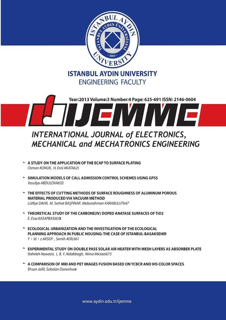 International Journal of Electronics Mechanical and Mechatronics Engineering