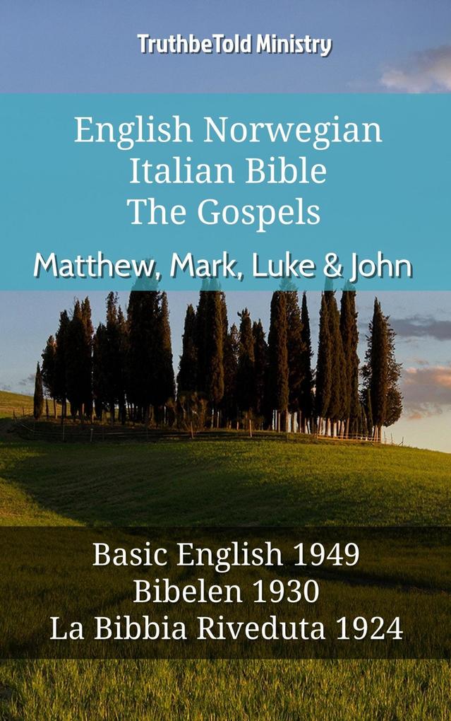 English Norwegian Italian Bible - The Gospels - Matthew Mark Luke & John