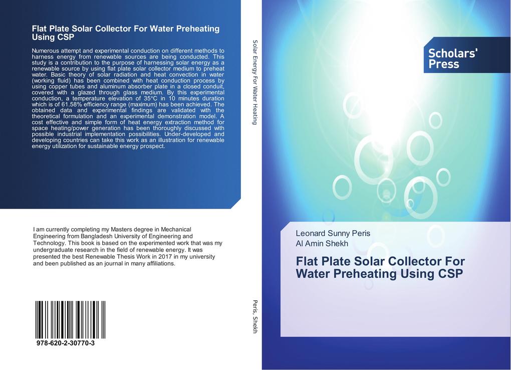 Flat Plate Solar Collector For Water Preheating Using CSP