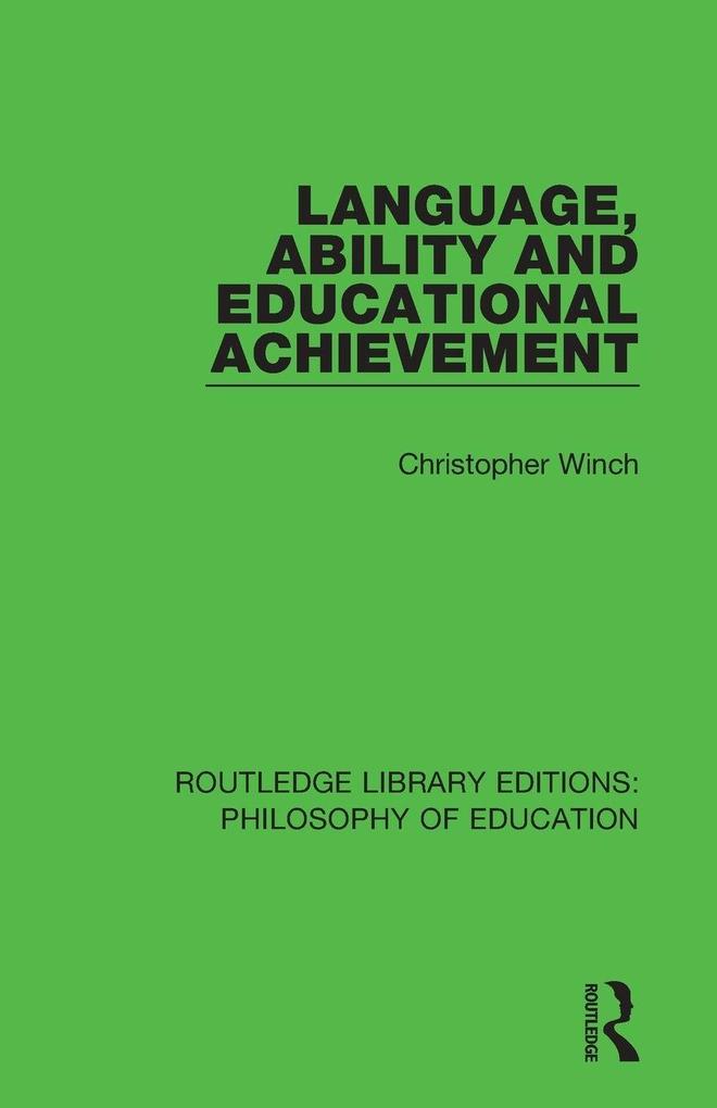 Language Ability and Educational Achievement