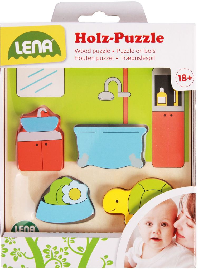 Lena - Holzspielzeug - Holzpuzzle Bad