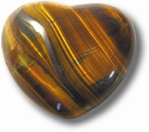 Tigerauge Edelsteinherz