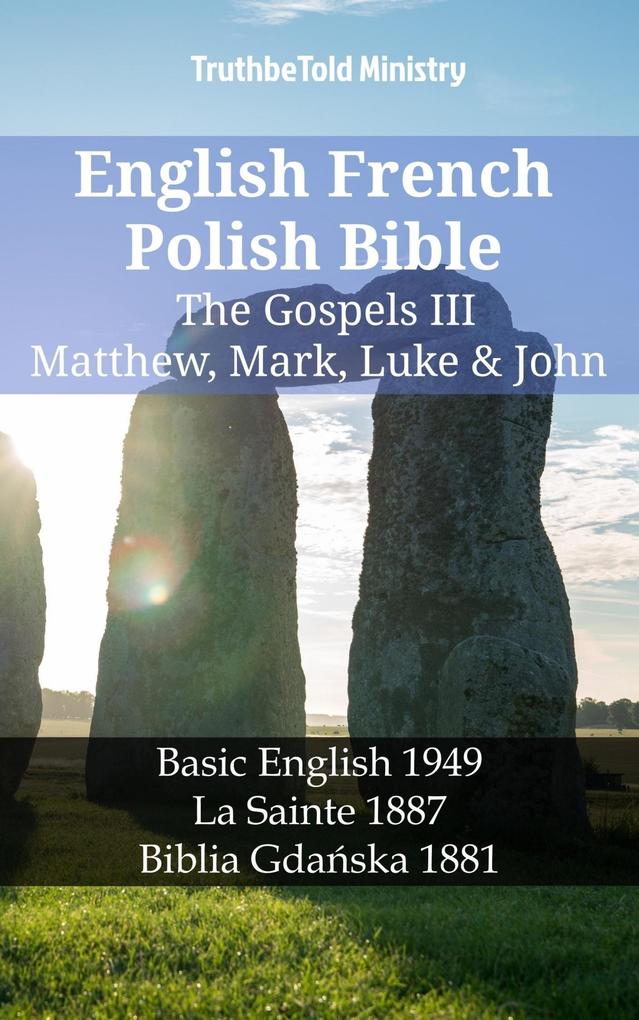 English French Polish Bible - The Gospels III - Matthew Mark Luke & John