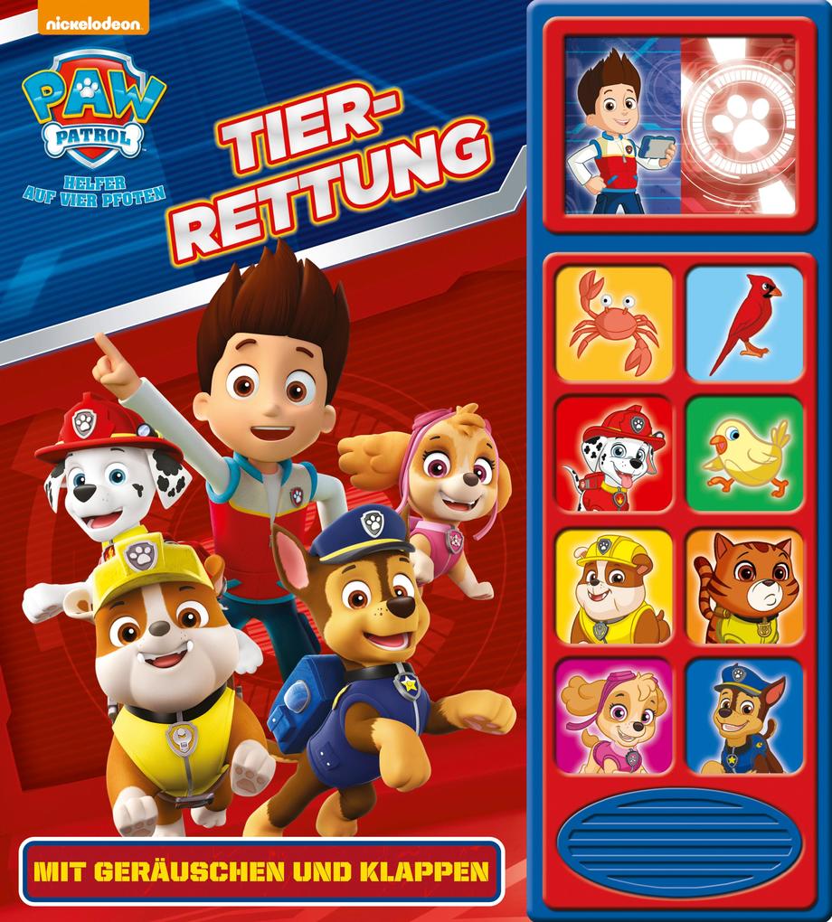 Image of Klappen-Geräusche-Buch, Paw Patrol, Tier-Rettung, Pappband