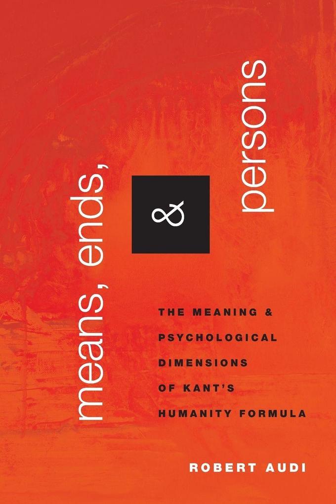 Means Ends and Persons