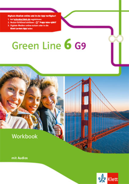 Green Line 6 G9. Workbook mit Audios Klasse 10