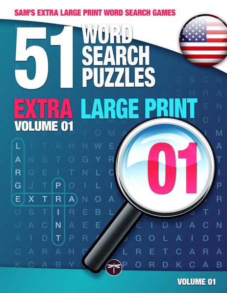Sam's Extra Large Print Word Search Games - 51 Word Search Puzzles Volume 1