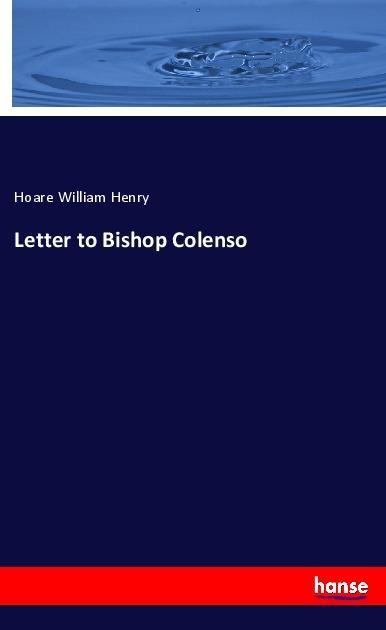 Letter to Bishop Colenso