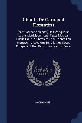 Chants De Carnaval Florentins