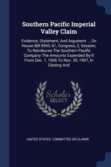 Southern Pacific Imperial Valley Claim