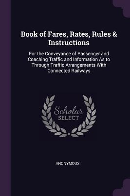 Book of Fares Rates Rules & Instructions