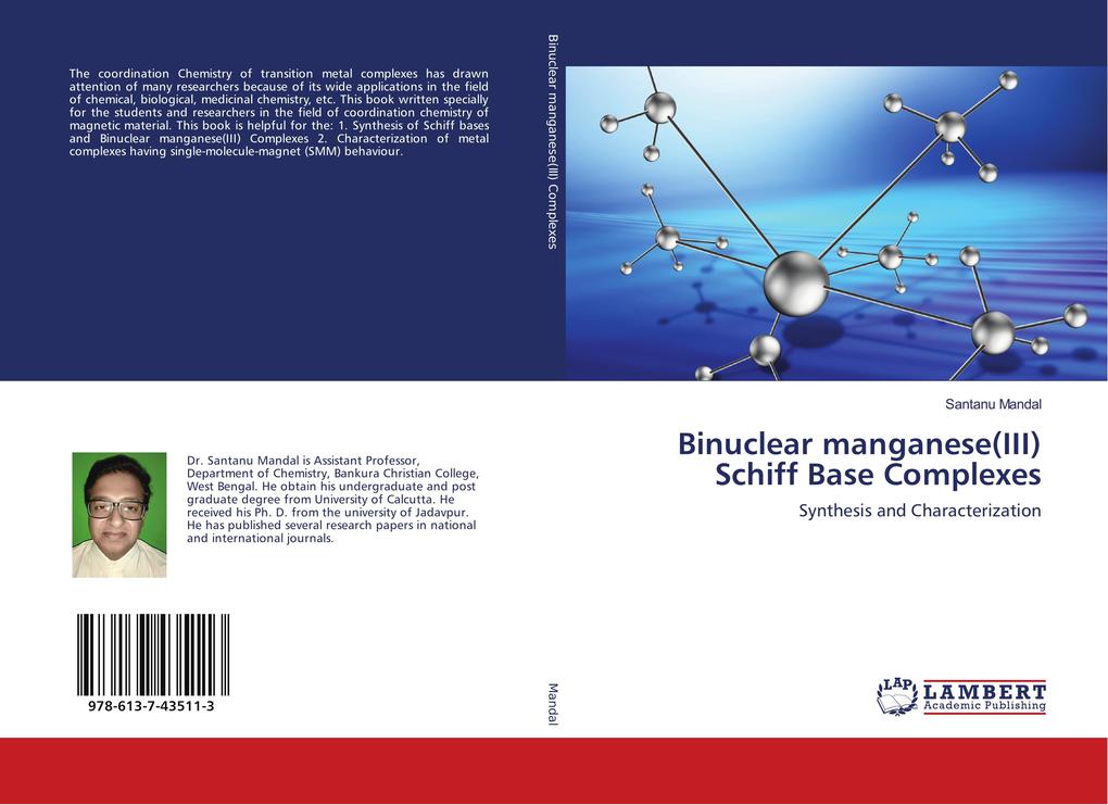 Binuclear manganese(III) Schiff Base Complexes