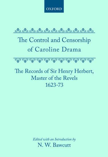 The Control and Censorship of Caroline Drama