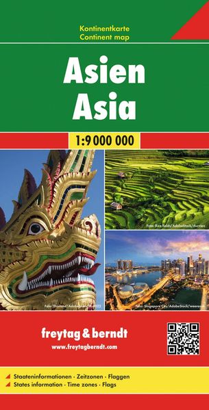 Asien Kontinentkarte 1:9 000 000