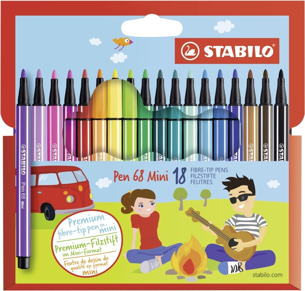 STABILO Filzstifte Pen 68 Mini 18er Set