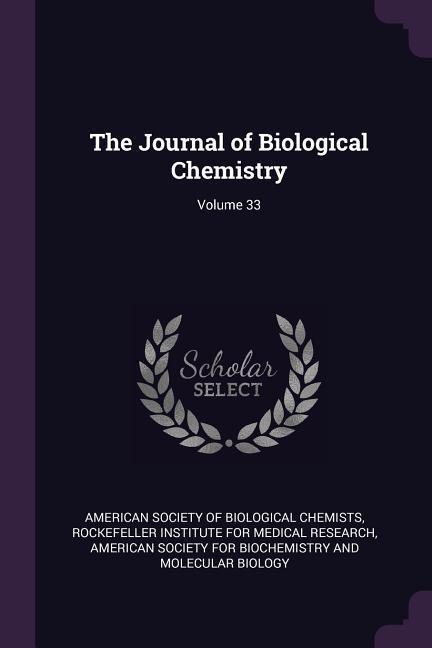 The Journal of Biological Chemistry; Volume 33