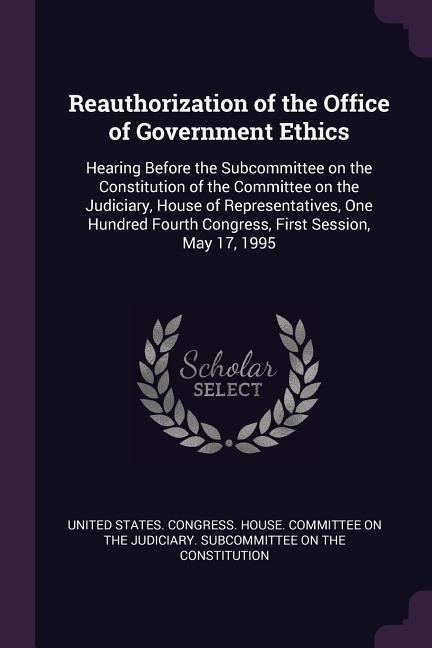 Reauthorization of the Office of Government Ethics
