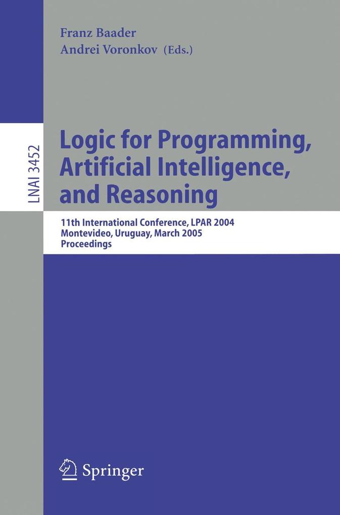 Logic for Programming Artificial Intelligence and Reasoning