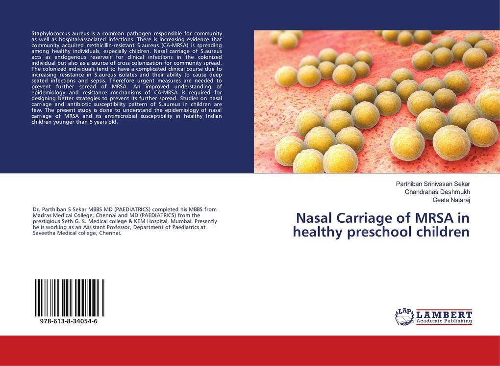Nasal Carriage of MRSA in healthy preschool children