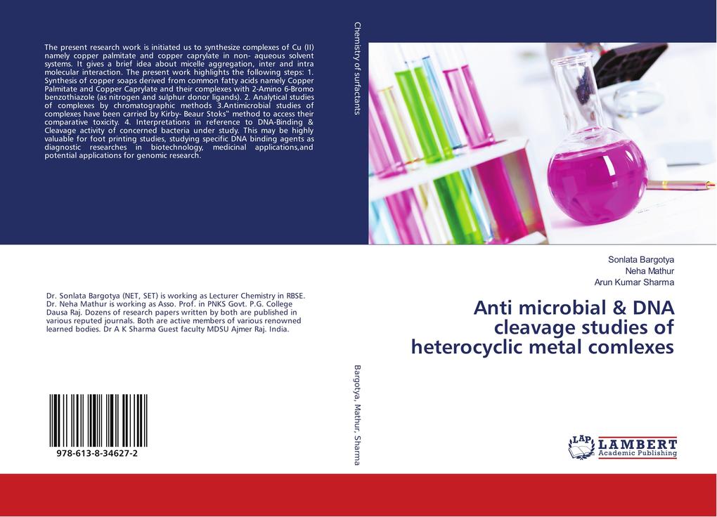 Anti microbial & DNA cleavage studies of heterocyclic metal comlexes