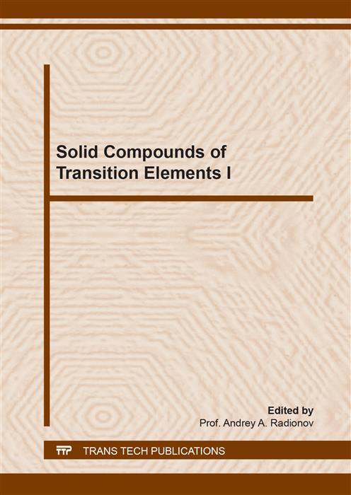 Solid Compounds of Transition Elements I