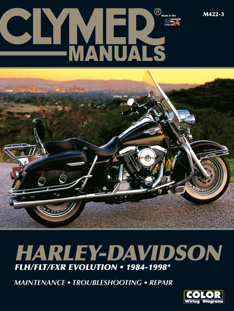 Harley-Davidson Road King Electra Tour Glide Low Rider Motorcycle (1984-1998) Clymer Repair Manua