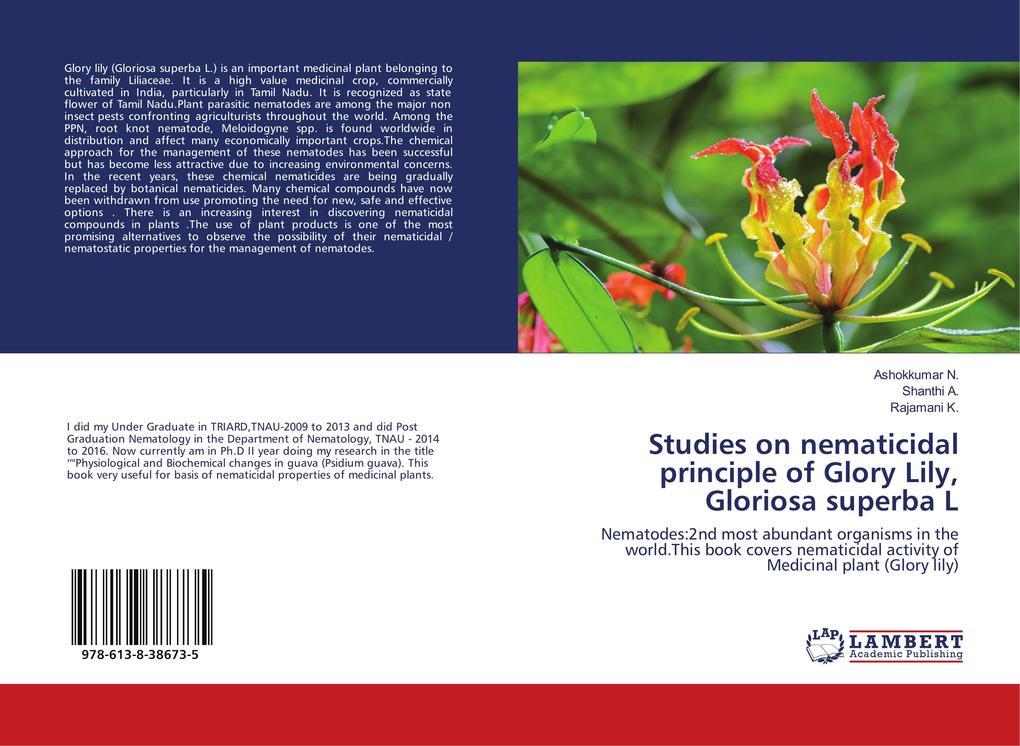 Studies on nematicidal principle of Glory Lily Gloriosa superba L