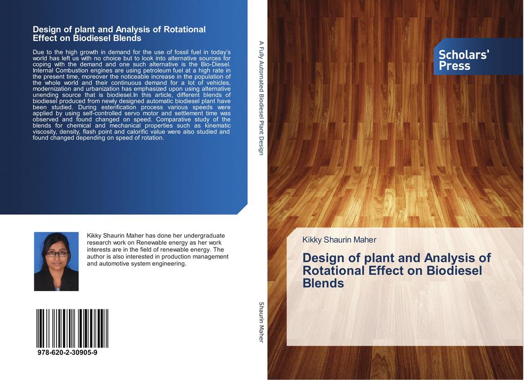 Design of plant and Analysis of Rotational Effect on Biodiesel Blends