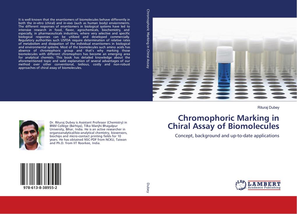 Chromophoric Marking in Chiral Assay of Biomolecules