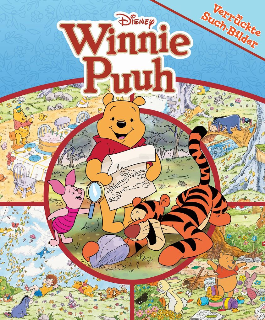 Image of Disney Winnie Puuh - Verrückte Such-Bilder groß - Wimmelbuch - Pappbilderbuch mit wattiertem Umschlag für kleine Leser
