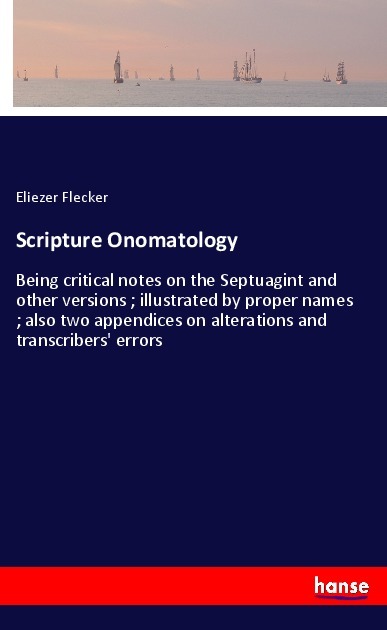Image of Scripture Onomatology