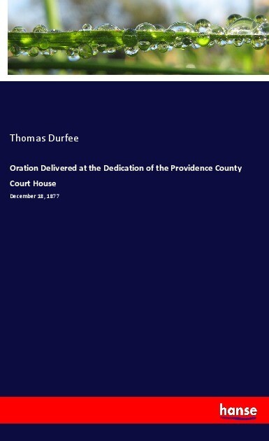 Image of Oration Delivered at the Dedication of the Providence County Court House