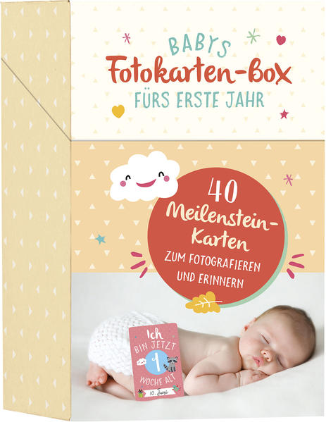 Image of Babys Fotokarten-Box fürs erste Jahr
