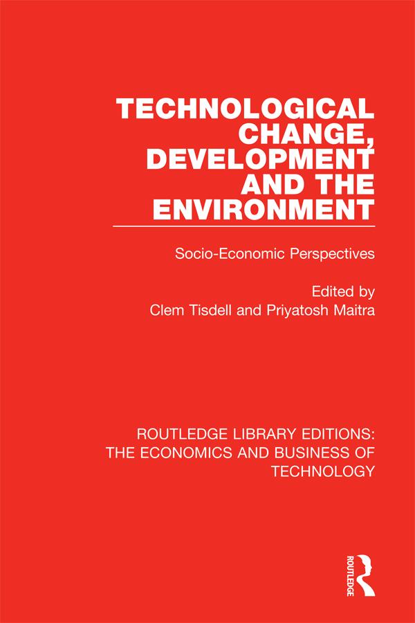 Technological Change Development and the Environment