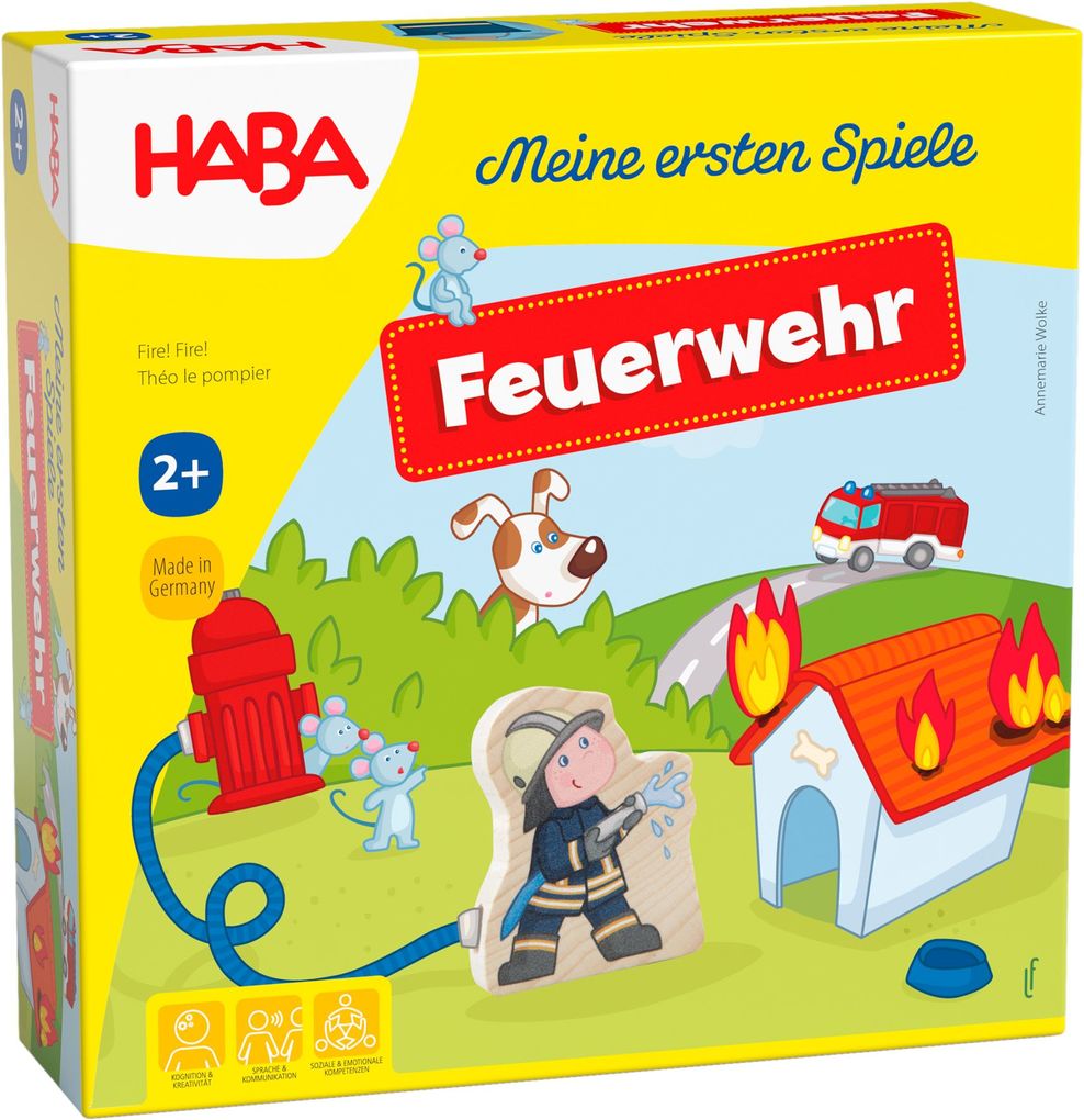 Image of HABA 303807 - Meine ersten Spiele, Feuerwehr, Lernspiel