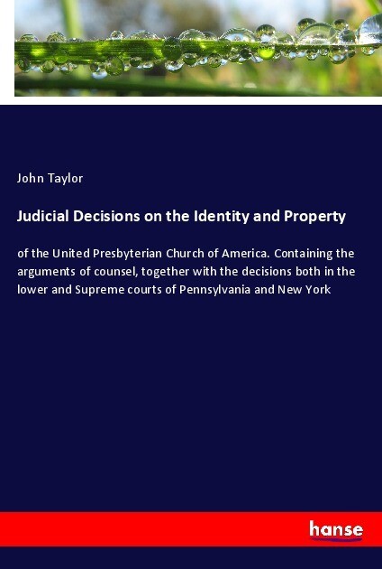 Image of Judicial Decisions on the Identity and Property