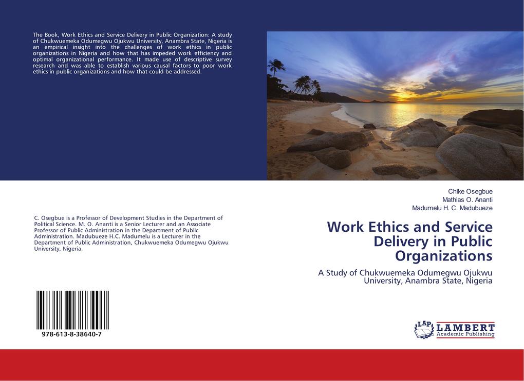 Work Ethics and Service Delivery in Public Organizations