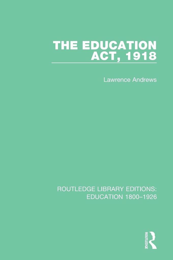 The Education Act 1918
