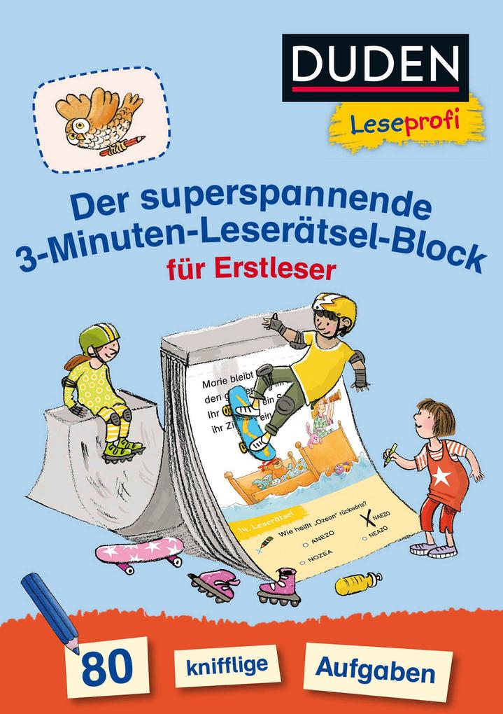 Image of Duden Leseprofi - Der superspannende 3-Minuten-Leserätsel-Block für Erstleser