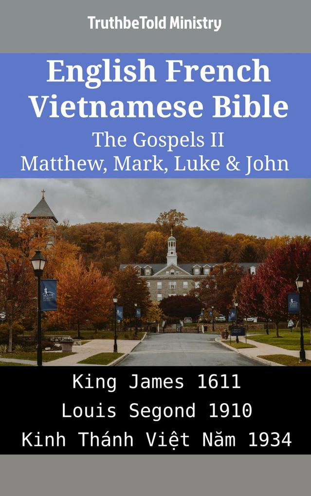 English French Vietnamese Bible - The Gospels II - Matthew Mark Luke & John