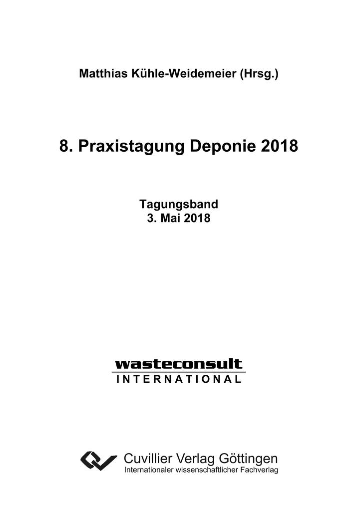 8. Praxistagung Deponie 2018