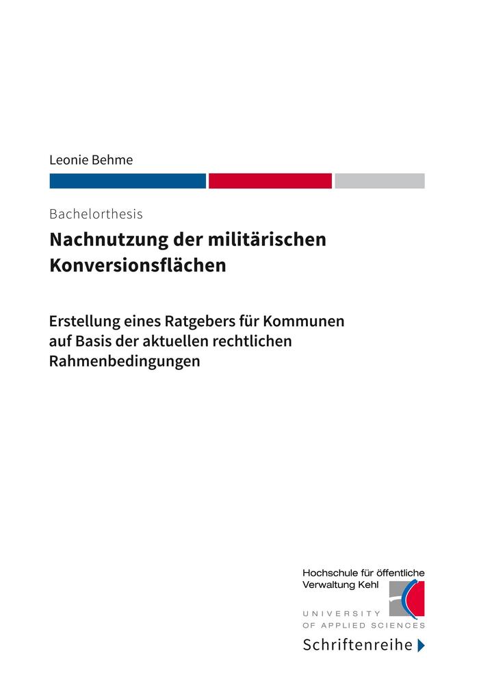 Nachnutzung der militärischen Konversionsflächen
