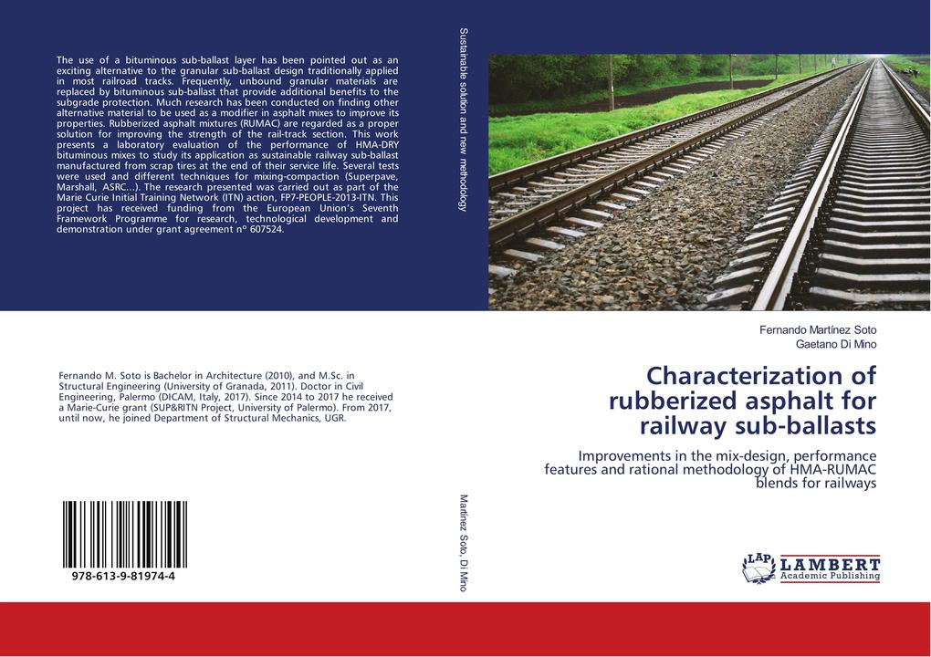 Characterization of rubberized asphalt for railway sub-ballasts