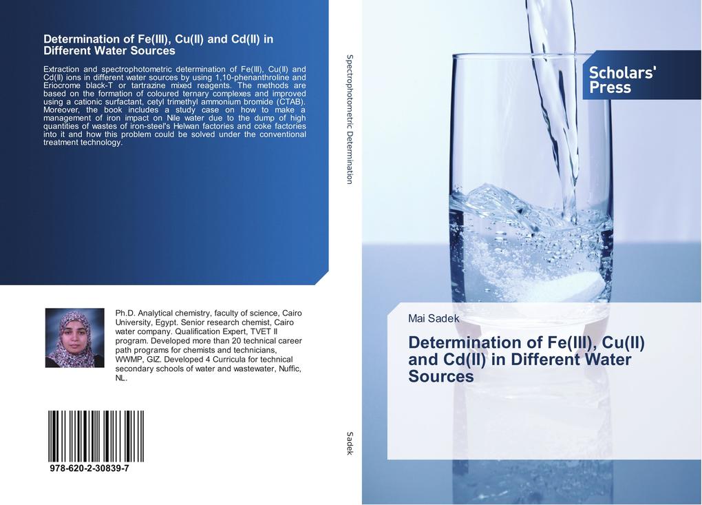 Determination of Fe(III) Cu(II) and Cd(II) in Different Water Sources