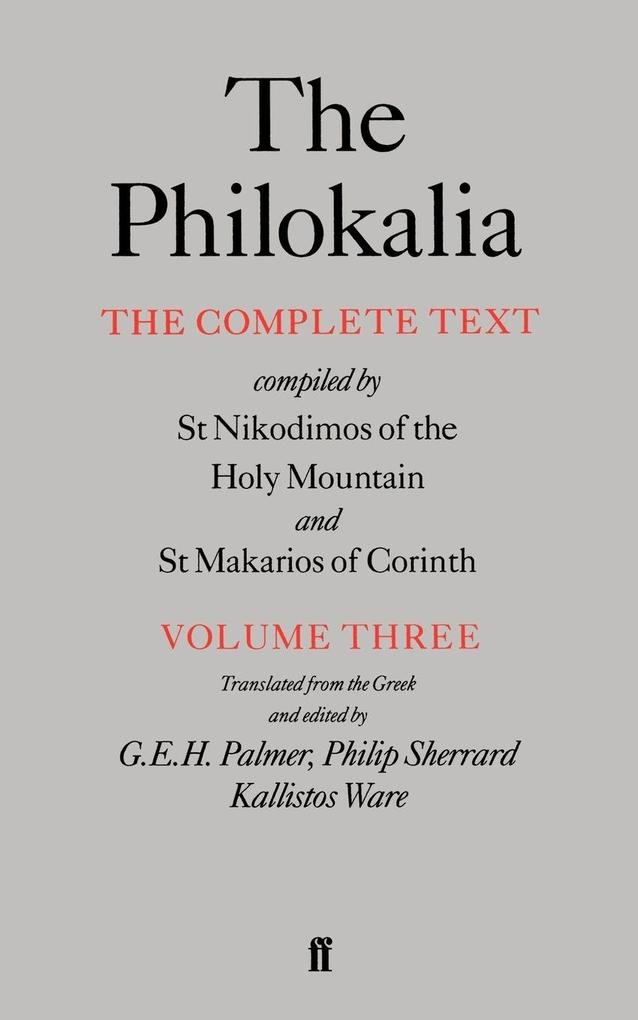 The Philokalia Volume 3
