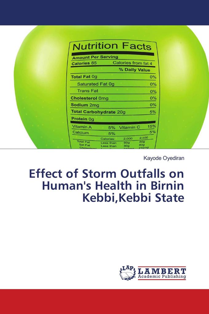 Effect of Storm Outfalls on Human's Health in Birnin KebbiKebbi State