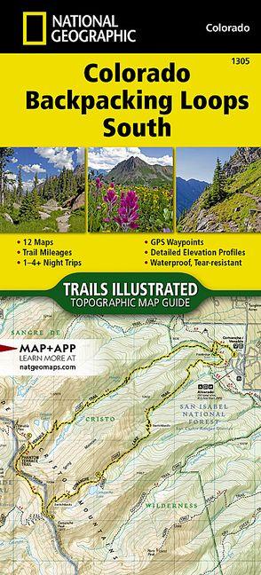 Colorado Backpack Loops South Map
