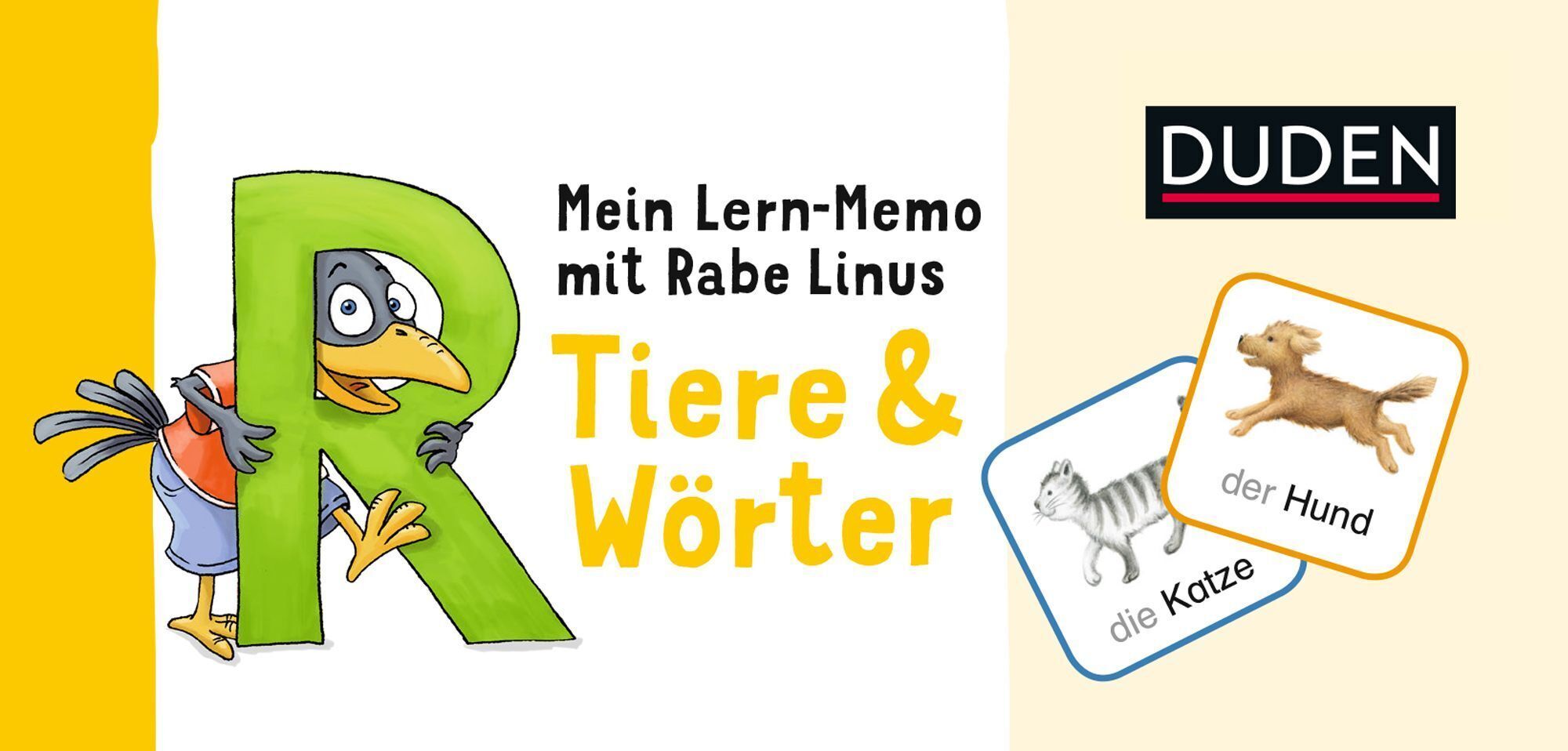 Duden: Mein Lern-Memo mit Rabe Linus - Tiere & Wörter