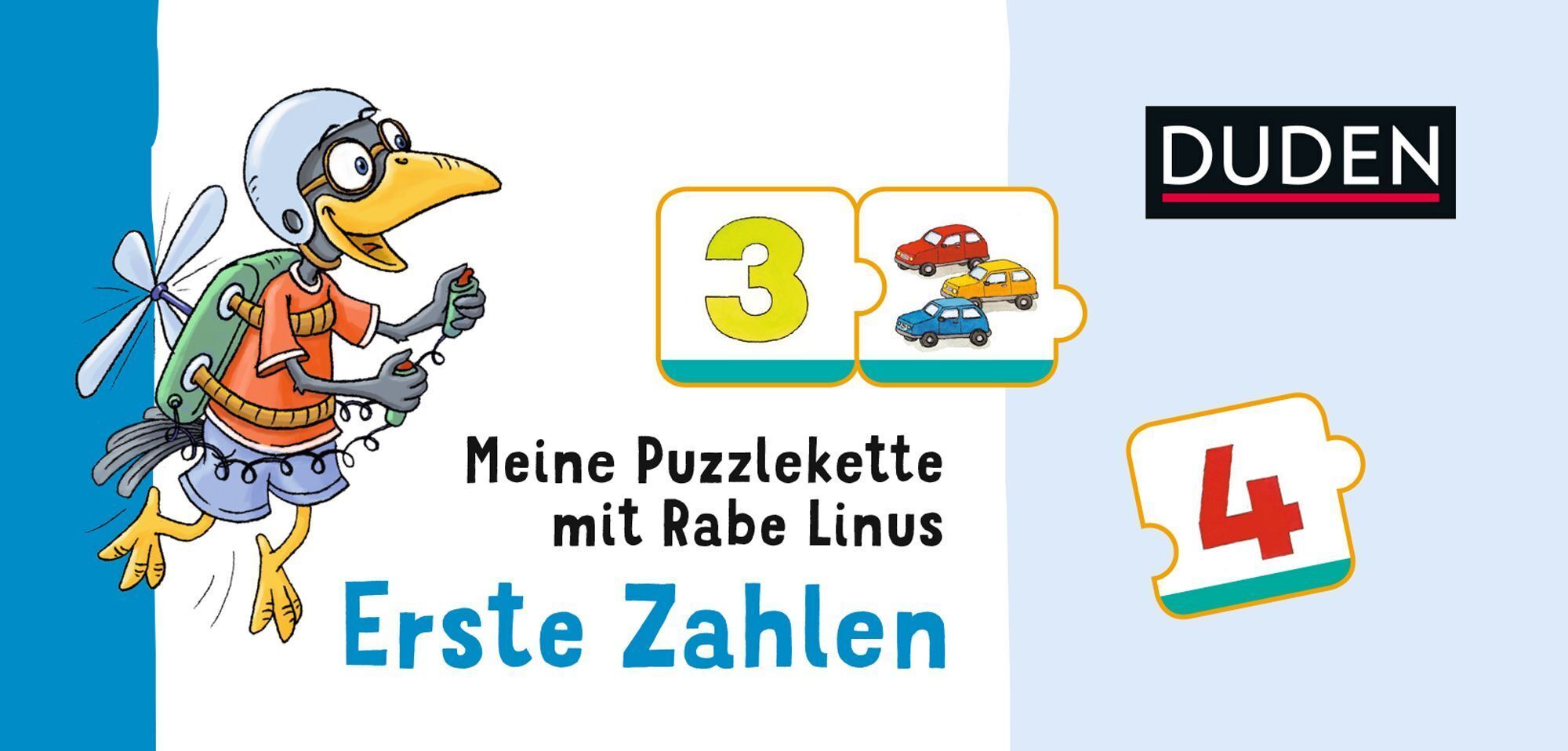 Duden: Meine Puzzlekette mit Rabe Linus - Erste Zahlen