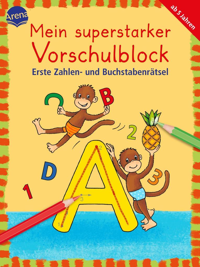 Image of Mein Superstarker Vorschulblock - Erste Zahlen- Und Buchstabenrätsel - Edith Thabet, Lena Roth, Christiane Krapp, Kartoniert (TB)
